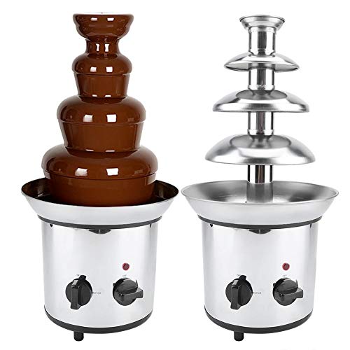 Victool Fuente de Fondue de Chocolate, 4 Niveles Máquina de fusión eléctrica de Chocolate Fuente de Fondue Fuente de Enchufe de la UE 220V