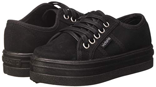 Victoria Blucher Antelina Plataforma, Zapatillas para Mujer, Negro, 37 EU
