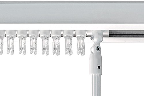 Victoria M. Rieles para Cortina de Lamas Verticales, para 8,9cm Lamas | 200cm Longitud, Blanco
