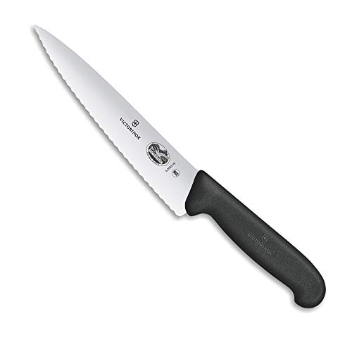 Victorinox Cuchillo, Acero Inoxidable, Negro, Mediano