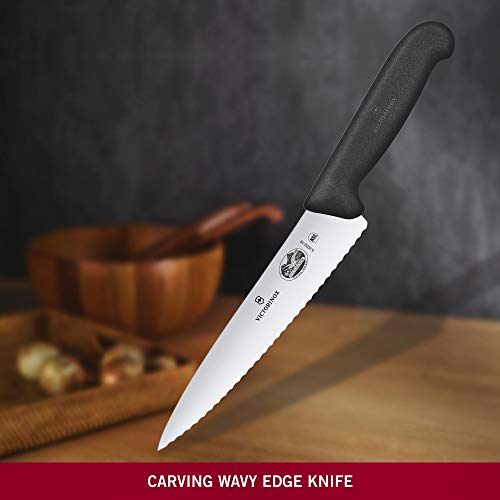 Victorinox Cuchillo, Acero Inoxidable, Negro, Mediano
