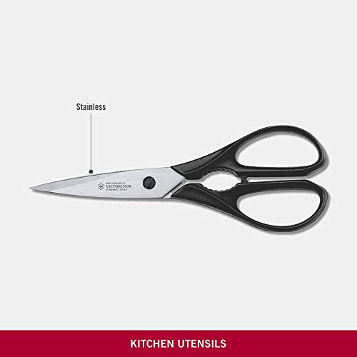 Victorinox Tijera, Acero Inoxidable, Negro, Medium