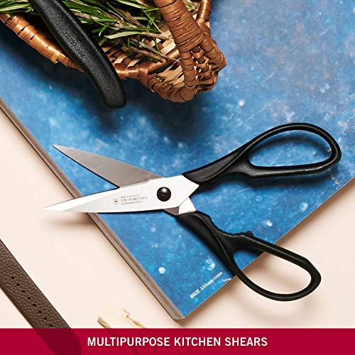 Victorinox Tijera, Acero Inoxidable, Negro, Medium