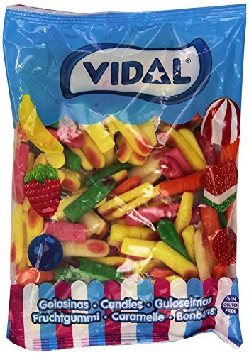 Vidal Dedos Surtidos Brillo Golosina - 1000 gr - [pack de 2]