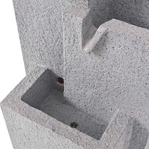 vidaXL Fuente Decorativa Interior Luz LED Decoración Mesa Agua Acuática Hogar