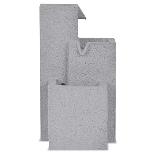 vidaXL Fuente Decorativa Interior Luz LED Decoración Mesa Agua Acuática Hogar