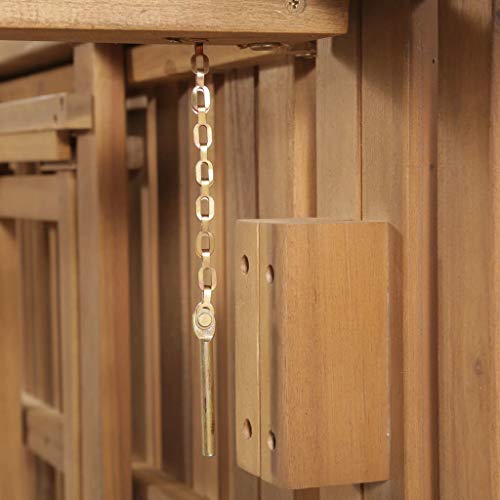 vidaXL Madera Maciza de Acacia Tumbona Plegable de Jardin Hamaca Sol Piscina