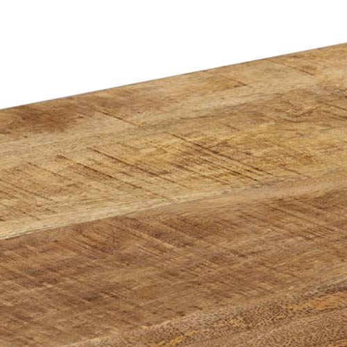 vidaXL Madera Maciza de Mango y Acero Mesa Consola Mobiliario Decoración Hogar