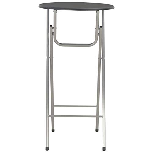 vidaXL Mesa Alta Cocina MDF Mobiliario Decoración de Casa Hogar Elegante Funcional Moderna Práctica Jardín Bar Pub Restaurante Duradera Negro 60x112cm