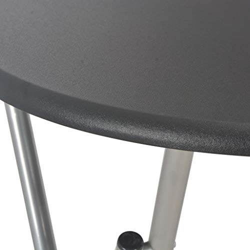 vidaXL Mesa Alta Cocina MDF Mobiliario Decoración de Casa Hogar Elegante Funcional Moderna Práctica Jardín Bar Pub Restaurante Duradera Negro 60x112cm