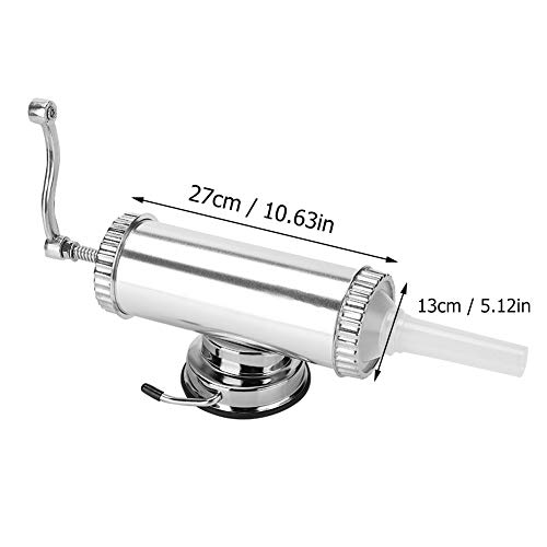 VIFERR Salchicha Embutidora, 2 LB Aleación de Aluminio de la Salchicha Embutidora Fabricante de Carne Relleno Kit para Uso en el Hogar con el Manual Fácil Crank
