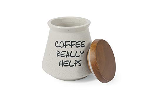 Villa d'Este Home Tivoli Useful - Tarro de café, blanco, Ø 13 x h 13,5 cm.