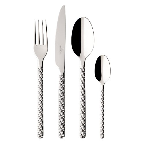 Villeroy & Boch Montauk Cubertería, Para hasta 6 personas, 24 piezas, acero inoxidable