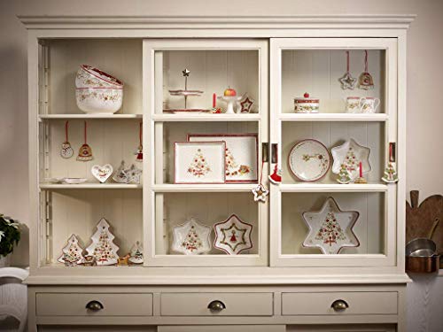 Villeroy & Boch Winter Bakery Delight Plato para Pastas Rectangular Grande de 39 x 26.5 cm, Porcelana, Multicolor, 39x26,5x5 cm