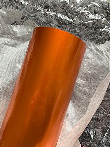 Vinilo Coche Naranja 150 Cm X 40 Cm Profesional- Vinil Autoadhesivo Para Coche Exterior…