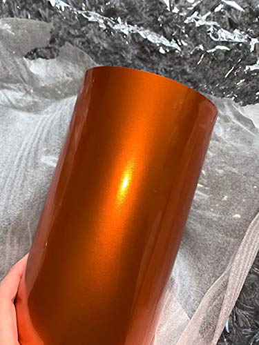 Vinilo Coche Naranja 150 Cm X 40 Cm Profesional- Vinil Autoadhesivo Para Coche Exterior…