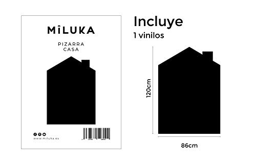 Vinilo para Pared Pizarra para Escribir con Tiza | Pegatina con Adhesivo para Salón, Dormitorio, Habitación | Casita