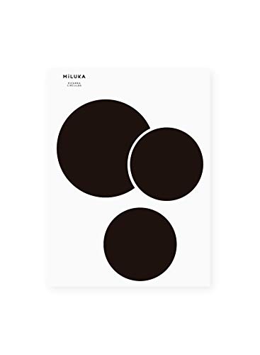 Vinilo para Pared Pizarra para Escribir con Tiza | Pegatina con Adhesivo Planificador para Oficina, Dormitorio, Habitación | Círculos