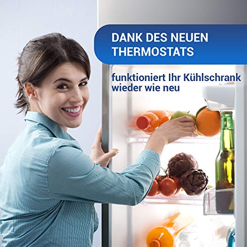 VIOKS - Termostato para frigorífico, regulador de temperatura análogo a parte alternativa Ranco K59-L1287, parte alternativa apta, entre otras, como análoga a Liebherr 6151086