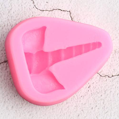 VIOYO Molde de Silicona de Cuerno de Oreja de Unicornio Decoración de Magdalenas Molde de Fondant Herramientas de decoración de Pasteles de Fiesta de Bricolaje Molde de Pasta de Chocolate de Caramelo