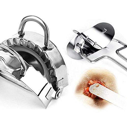 Vipithy Cortadora de masa para empacar empanadillas de acero inoxidable 3x Cortador de masa para hacer ravioles