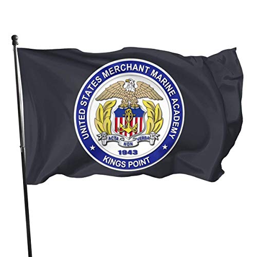 Viplili Banderas United States Merchant Marine Academy Kings Point Outdoor Garden Decoration Flag 3x5 FT (90cmx150cm)