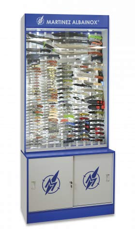 Vitrina EVO con luz y Cierre para Caza, Pesca, Camping, Outdoor, Supervivencia y Bushcraft Albainox 90045 + Portabotellas de regalo