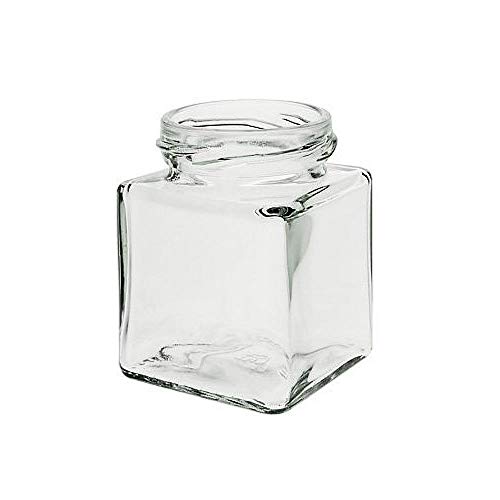 Viva-artículos de Uso doméstico - 27 tarros de Mermelada pequeños 106 ml con Tapa de Color Blanco/para confituras, Especias, Sales, aceites - Incluye Embudo