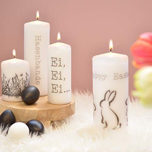 Viva Decor - Cera de Transferencia de Velas, Material sintético, Color Blanco, 7 x 7 x 8 cm