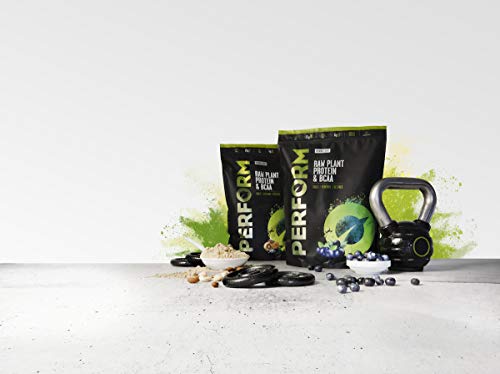Vivo Life Realizar Polvo De Proteína Crudivegana. Guisante Y Cáñamo Mezclan Con Bcaa 910g 910g Acai and blueberry
