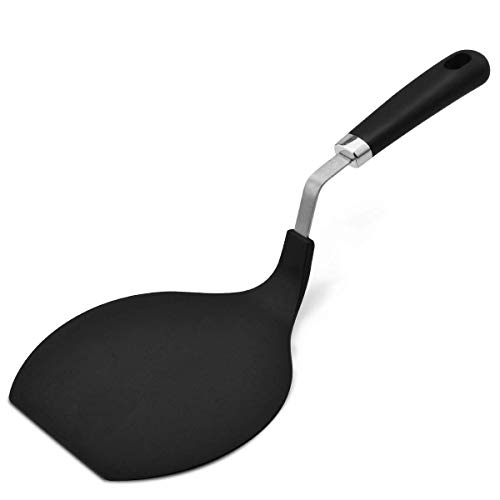Voarge Pizza Turner Lifter resistente al calor Pancake espátula, espátula para tortitas con función de pieza de plástico para ollas y sartenes revestidas