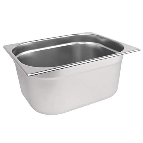 Vogue K930 1/2 Gastronorm sartén de acero inoxidable, 150 mm)