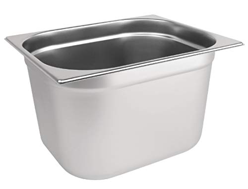 Vogue K932 acero inoxidable 1/2 Gastronorm Pan, 200 mm