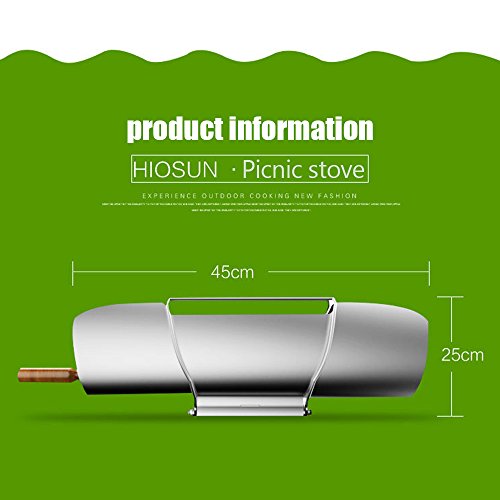 Vogvigo Horno Solar Portable, Barbacoa Cocina Solar Portátil BBQ Estufa Grado alimenticio sin Humo Inoxidable Plegable, Fácil, Delicioso y versátil para 1-2/3-5 Personas (para 1-2 Personas)