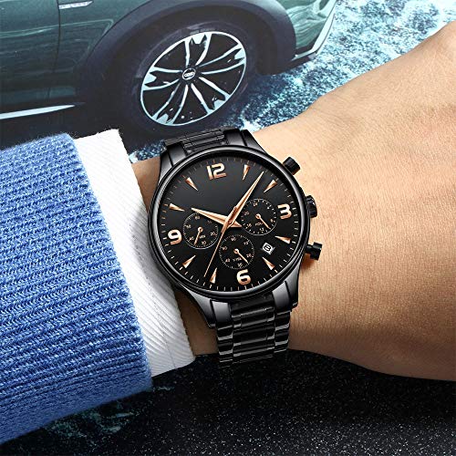 Voigoo Relogio Masculino Marca de fábrica Superior de los Deportes de los Hombres cronógrafo de los Relojes de Cuarzo Fecha Reloj Militar del ejército Impermeable Reloj de Pulsera