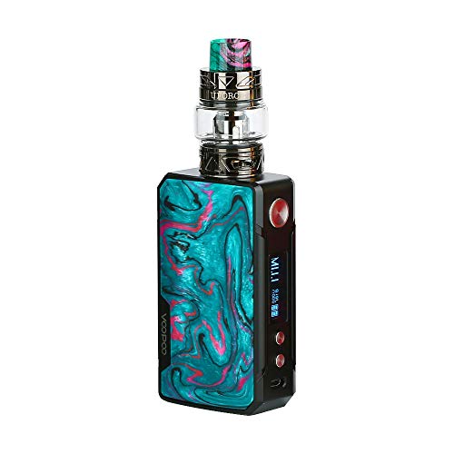 Voopoo Drag 2 Starter kit, Cigarrillo Electrónico Kit Vapor eCig Chips FIT-Modo 177W Box Mod Atomizador Uforce T2 Tank 5ml - Sin Nicotina y Sin E-líquido (B-aurora)