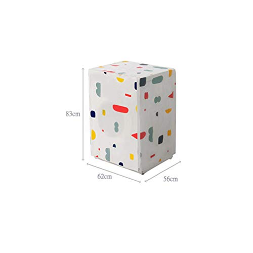 VOSAREA Funda de protección para lavadora Carga Delantera Lavadora Secadora Impermeable (Diseño Geométrico)