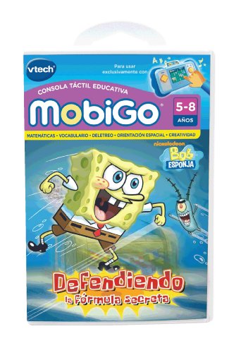 VTech - Bob Esponja, Defendiendo la fórmula Secreta, Juego Educativo en Soporte físico para MobiGo (80-251522)