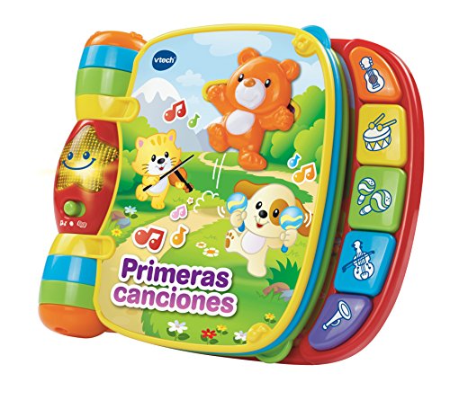 VTech- Primeras Canciones Libro Musical Interactivo, Multicolor, Talla Única (80-166722)