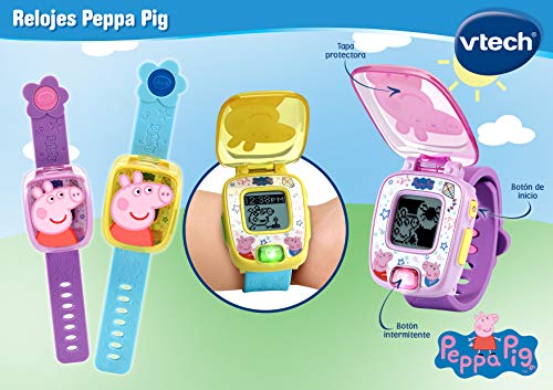 VTech Reloj Peppa Pig Morado, color (3480-526022)