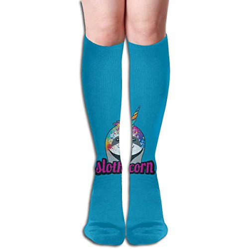 VTYOSQ Papa al horno o diseño de hámster al horno Mezcla elástica Calcetines largos Calcetines hasta la rodilla de compresión (50 cm) para deportes