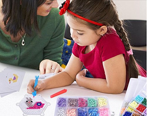 vytung Abalorios Cuentas de Agua 3600 Perlas 24 Colors(6 Brillar en Oscuridad) Niños Craft Kits (24 Colors Pack)