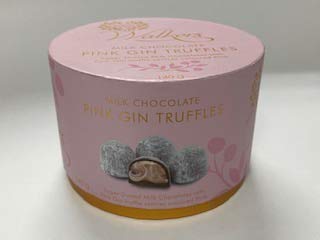 Walkers Leche Chocolate Rosa Gin Truffles Tambor