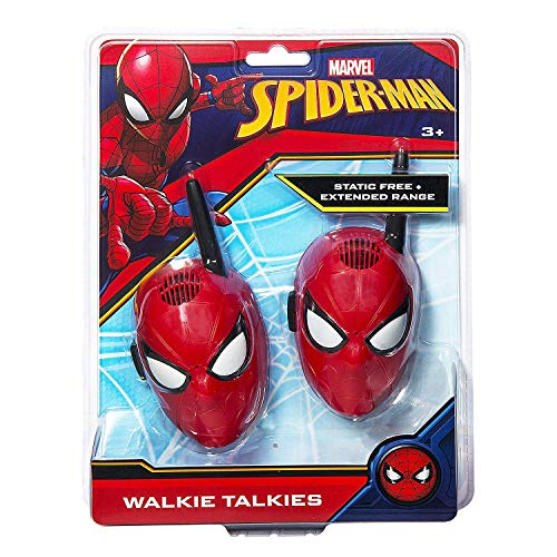 Walkie talkies para Personajes de superhéroes Spiderman para niños con radios bidireccionales de Largo Alcance