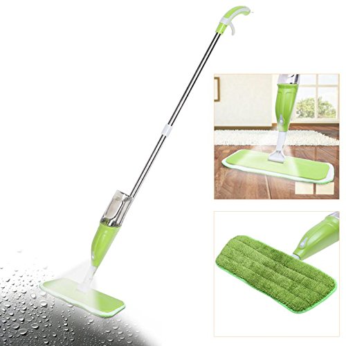 WAMSY Mop Magic Spray Mop   Microfibra Agua Trapeadores Planos Piso Ventanas Cocina Baño Microfibra Limpiador Accesorios Herramientas De Limpieza Trapeador