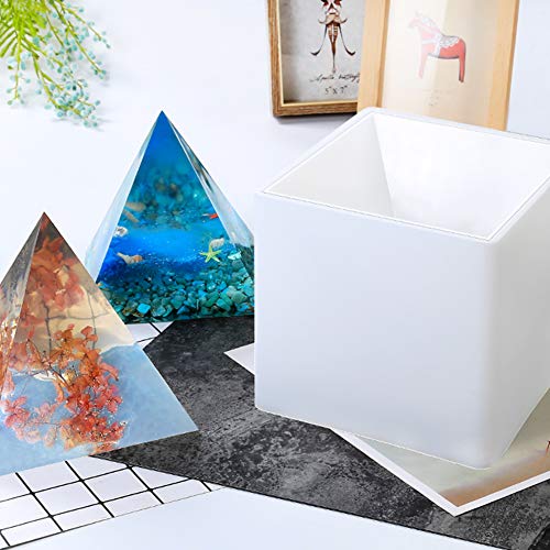 WANDIC Moldes de fundición de Silicona, Molde de Silicona de Resina para Manualidades, decoración de Arte y decoración del hogar
