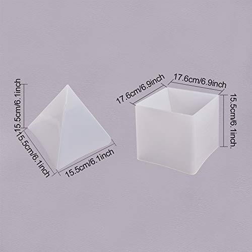 WANDIC Moldes de fundición de Silicona, Molde de Silicona de Resina para Manualidades, decoración de Arte y decoración del hogar