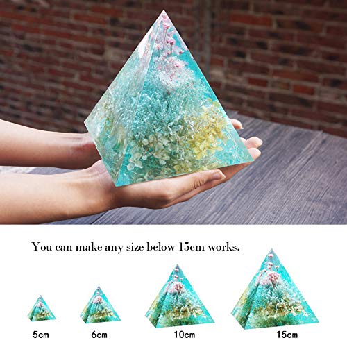 WANDIC Moldes de fundición de Silicona, Molde de Silicona de Resina para Manualidades, decoración de Arte y decoración del hogar