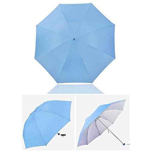 WANGJIA Paraguas De Sol para Las Mujeres Plegable Anti-UV Parasol Corporación A Prueba De Viento Viaje Niño Niña Niño Portátil Hombre Paraguas Mujer