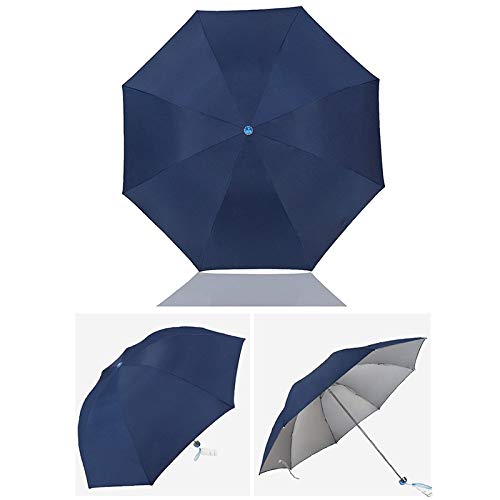 WANGJIA Paraguas De Sol para Las Mujeres Plegable Anti-UV Parasol Corporación A Prueba De Viento Viaje Niño Niña Niño Portátil Hombre Paraguas Mujer